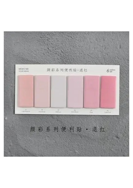 E Stili 6 Renk Set Sevimli Yenilik Yapışkan Notlar Bloknot Dizin Etiket Imi Sayfa Bayrak Sticker Okul Ofis Kırtasiye Malzemeleri (Yurt Dışından)
