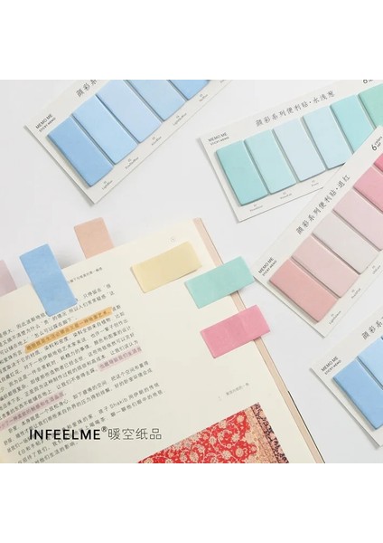 E Stili 6 Renk Set Sevimli Yenilik Yapışkan Notlar Bloknot Dizin Etiket Imi Sayfa Bayrak Sticker Okul Ofis Kırtasiye Malzemeleri (Yurt Dışından) fırsatları