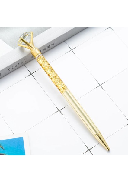 Ben Stil Siyah 1 Parça Lytwtw'nin Metal Ofis Okul Kırtasiye Ofis Tedarik Lüks G Elmas Gül Altın Düğün Tükenmez Kalem (Yurt Dışından)