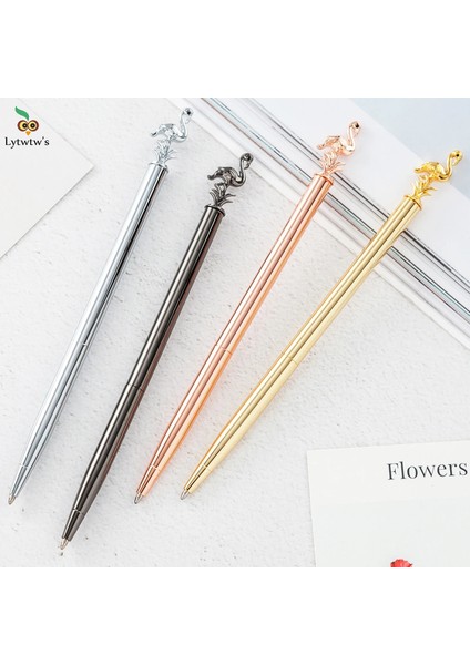 Gri Siyah Stil Siyah Lytwtw'nin Flamingo Tükenmez Kalem Gül Altın Düğün Metal Bakır Kalem Ofis Okul Tedarik Kırtasiye (Yurt Dışından) fiyatları