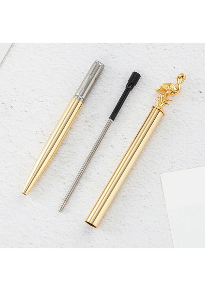 Gri Siyah Stil Siyah Lytwtw'nin Flamingo Tükenmez Kalem Gül Altın Düğün Metal Bakır Kalem Ofis Okul Tedarik Kırtasiye (Yurt Dışından) indirimleri