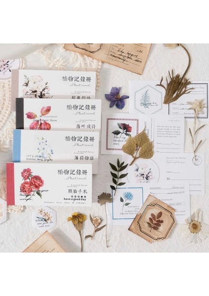 E Stili Dimeets Bitkiler Kayıt Defteri Bloknot Dekor Scrapbooking Günlüğü Dergiler Malzeme Kağıt Dıy Günlüğü El Yapımı Kolaj Kartı (Yurt Dışından) fiyatları
