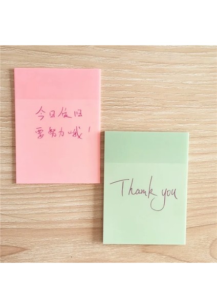 50 Adet Açık Mavi Stil Şeffaf M L Boyutu Bloknot Imi Işaretleyici Memo Sticker Kağıt Ofis Okul Malzemeleri (Yurt Dışından) fırsatları