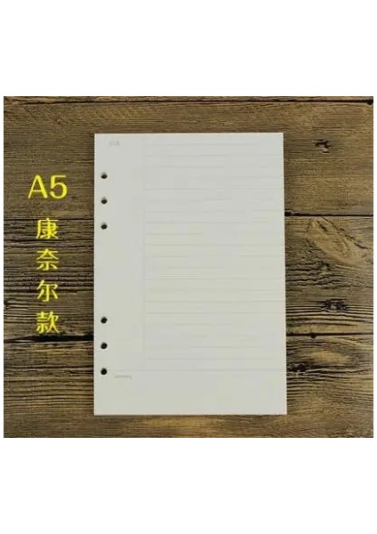 A5 Cornell Stili A5A6 Spiral Defter Dolgu Kağıdı Filofax Diario Planlayıcısı Yedek Ofis Aksesuarlarının Iç Sayfaları Binder Kitap Kağıdı (Yurt Dışından)