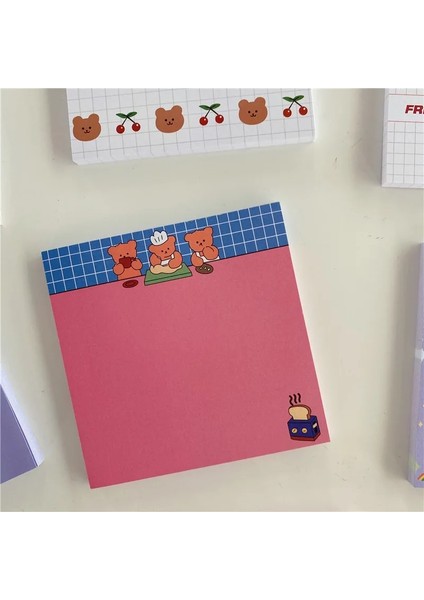 1 Adet 50 Yaprak J Tarzı 50 Yaprak Kore Kağıt Joy Bear Planlayıcısı Yapışkan Notlar Kawaii Kırtasiye Sevimli Bloknot Not Defteri Ofis Mesaj Bırakın Ofis Malzemeleri (Yurt Dışından)