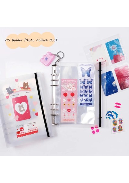 A5 Bağlayıcı Kapak D Stili A5 Skysonıc A5 Bağlayıcı Depolama Kitap Deco Toplamak Cep 6 Delik Dosya Dergisi Defter Gündem Planlayıcısı Mermi Kapak Okul Kırtasiye (Yurt Dışından)