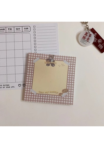1 Adet 50 Yaprak K Stili 50 Sayfa Ins Sıcak Amerikan Retro Tarzı Sevimli Ayı Mini Taşınabilir Not Defteri Günlüğü Kitap Alıştırma Kitabı Papelaria Okul Ofis Tedarik (Yurt Dışından)