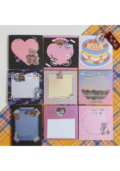 1 Adet 50 Yaprak K Stili 50 Sayfa Ins Sıcak Amerikan Retro Tarzı Sevimli Ayı Mini Taşınabilir Not Defteri Günlüğü Kitap Alıştırma Kitabı Papelaria Okul Ofis Tedarik (Yurt Dışından) modelleri