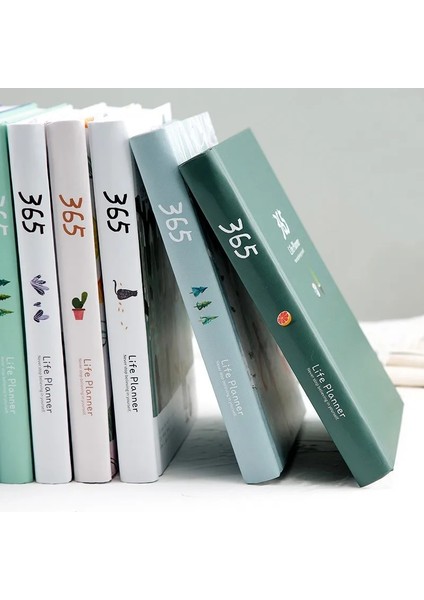 Açık Yeşil Tarzı 365 Planlayıcı Ajanda Defter Renkli Iç Sayfa Illüstrasyon Yıllık Günlük Plan Günlük Kayıt Hayat Kırtasiye Hediyeler (Yurt Dışından) fiyatları