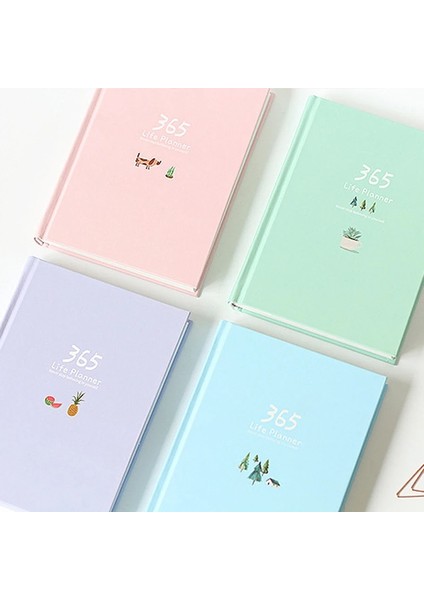 Açık Yeşil Tarzı 365 Planlayıcı Ajanda Defter Renkli Iç Sayfa Illüstrasyon Yıllık Günlük Plan Günlük Kayıt Hayat Kırtasiye Hediyeler (Yurt Dışından) modelleri
