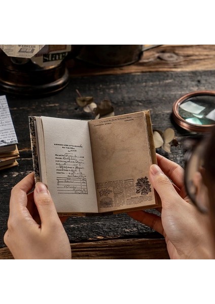 Bir Stil Bloknot Günlük Kırtasiye Hafif Kağıt Dergi Malzemesi Kağıt Mermi Günlük Tutma Scrapbooking Dekor Arka Plan Kağıdı (Yurt Dışından) modelleri