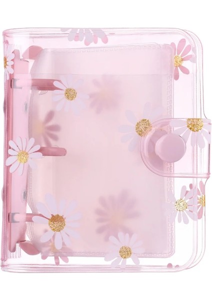 Papatya A-Pembe Stili Yaratıcı 3 Delik Gevşek Yaprak Dolum Defter Kapağı Mini Dosya Klasörü El Hesabı Günlüğü Halka Bağlayıcı Iç Sayfalar Günlüğü Kitap Taşınabilir (Yurt Dışından)