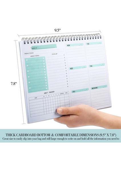 No.53 Tarzı Günlük Haftalık Tarihsiz Planlayıcı Gündemler Masaüstü Not Defteri Yapılacaklar Listesi Alışkanlık Takipçisi Okul Ofis Takvimi Kırtasiye (Yurt Dışından) modelleri