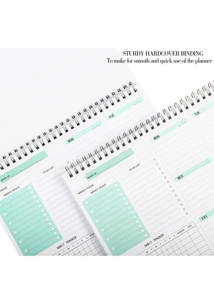 No.53 Tarzı Günlük Haftalık Tarihsiz Planlayıcı Gündemler Masaüstü Not Defteri Yapılacaklar Listesi Alışkanlık Takipçisi Okul Ofis Takvimi Kırtasiye (Yurt Dışından) indirimleri