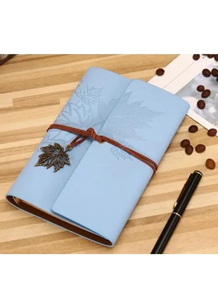 Mavi Stil A7 145X100MM A5 A6 A7 Gezginler Eski Defter Pu Deri Boş Kraft Günlüğü Not Defteri Dergisi Sketchbook Kırtasiye Okul Ofis Malzemeleri (Yurt Dışından)