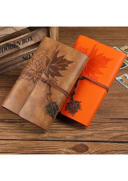 Mavi Stil A7 145X100MM A5 A6 A7 Gezginler Eski Defter Pu Deri Boş Kraft Günlüğü Not Defteri Dergisi Sketchbook Kırtasiye Okul Ofis Malzemeleri (Yurt Dışından)