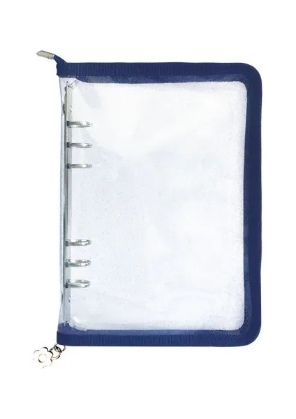 Donanma Tarzı A5 Sharkbang A5 A6 Fermuar Bağlayıcı Defter Fotoğraf Düzenleyici Gevşek Yaprak Kapak Günlüğü Mermi Şeffaf Pvc Dergisi Gündem Kırtasiye (Yurt Dışından)