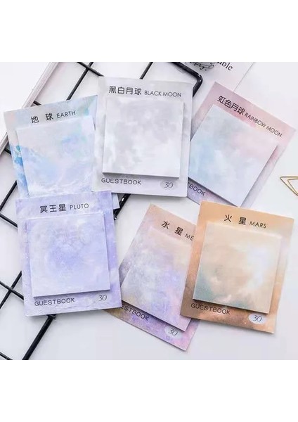F Stili 30 Sheetspack Basit Gezegenler Yaratıcı Bloknot Yapışkan Notlar Pad Dekoratif Kırtasiye Çıkartmalar Ofis Okul Malzemeleri (Yurt Dışından) fiyatları