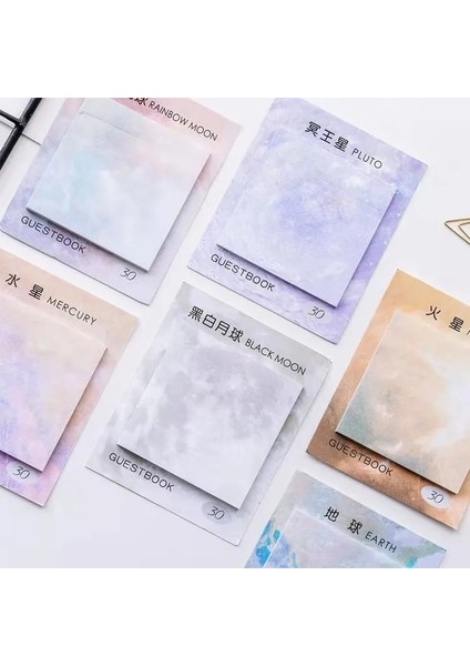 F Stili 30 Sheetspack Basit Gezegenler Yaratıcı Bloknot Yapışkan Notlar Pad Dekoratif Kırtasiye Çıkartmalar Ofis Okul Malzemeleri (Yurt Dışından) modelleri