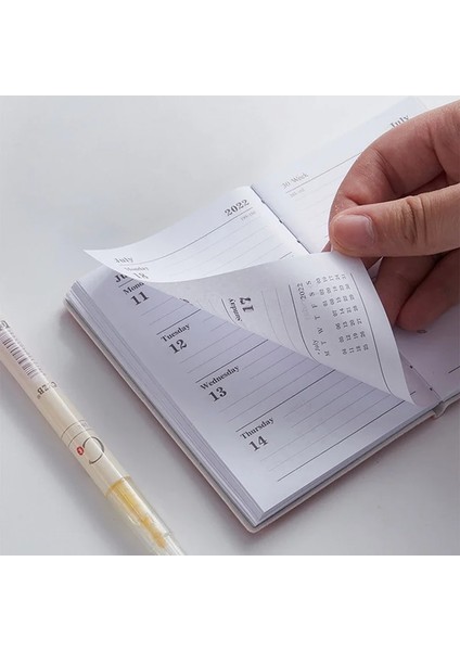 H05 Stili A7 Mini Defter Günleri Taşınabilir Cep Not Defteri Günlük Haftalık Gündem Planlayıcısı Defterler Kırtasiye Ofis Okul Malzemeleri (Yurt Dışından) indirimleri