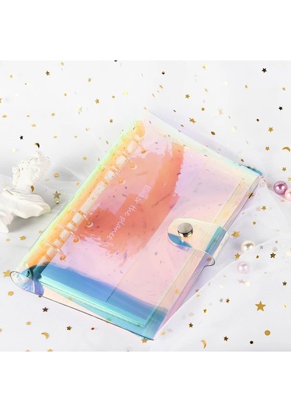 Lazer Kapak Stili A6 Sayfalar Kawaii A5 A6 Gevşek Yaprak Defter Kağıdı Dolum Spiral Bağlayıcı Indeks Iç Sayfalar Aylık Haftalık Günlük Planlayıcı Gündemi (Yurt Dışından)