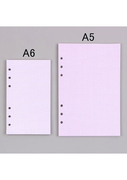 Çizgi Mor Tarzı A5 Mınkyeets Renkli Pembe Mor A5 A6 Defter Kağıdı Dolum Spiral Binder Indeks Sayfa Içi Günlük Aylık Haftalık Gündem (Yurt Dışından) indirimleri