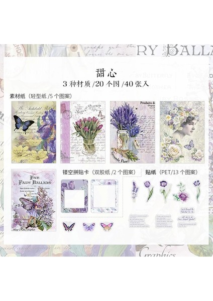 H Tarzı Dimi Ack Çiçek Evi Kız Serisi Vintage Malzeme Kağıt Yaratıcı Dergi Scrapbooking Günlüğü Retro Kolaj Dekorasyon (Yurt Dışından)