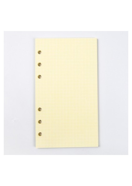 Sarı Izgara Stili A5 40 Yaprak A5A6 6 Yüzük Gevşek Yapraklı Defter Renkli Dolum Kağıt El Kitabı Iç Sayfalar Iç Çekirdek Kawaii Kırtasiye Okul Kaynağı (Yurt Dışından)