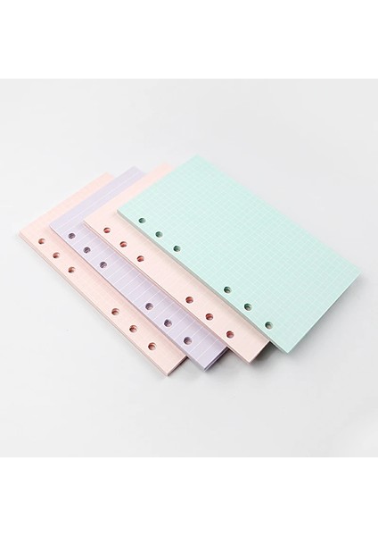Sarı Izgara Stili A5 40 Yaprak A5A6 6 Yüzük Gevşek Yapraklı Defter Renkli Dolum Kağıt El Kitabı Iç Sayfalar Iç Çekirdek Kawaii Kırtasiye Okul Kaynağı (Yurt Dışından)