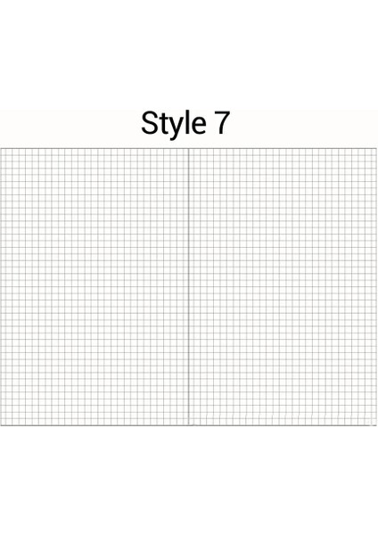 Stil7 Stili A6 A5 A6 Gevşek Yaprak Defter Dolum Spiral Bağlayıcı Iç Sayfa Günlüğü Haftalık Aylık Planlayıcı Yapılacaklar Listesi Çizgi Nokta Izgara Kağıdın Içinde (Yurt Dışından)