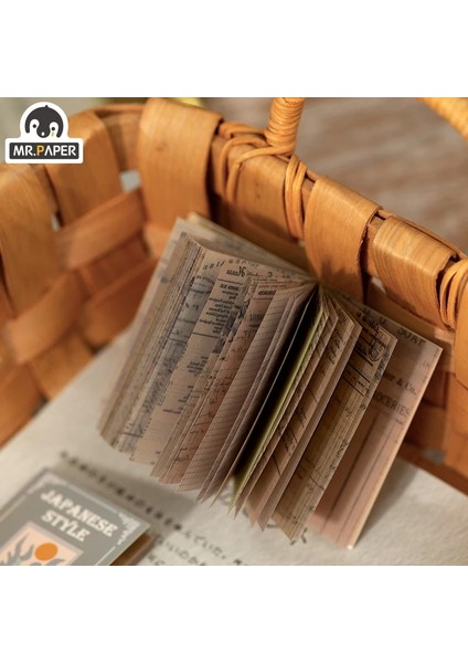 E Stili Mr.paper 12 Tasarım Bloknot Gevşek Yaprak Retro Tarzı Ortaçağ Kutusu Yazma Etiket Ofis Aksesuar Kırtasiye Okul Malzemeleri (Yurt Dışından) modelleri