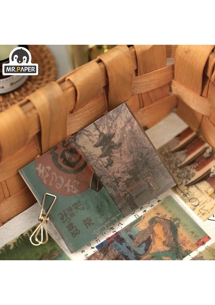 E Stili Mr.paper 12 Tasarım Bloknot Gevşek Yaprak Retro Tarzı Ortaçağ Kutusu Yazma Etiket Ofis Aksesuar Kırtasiye Okul Malzemeleri (Yurt Dışından) fırsatları
