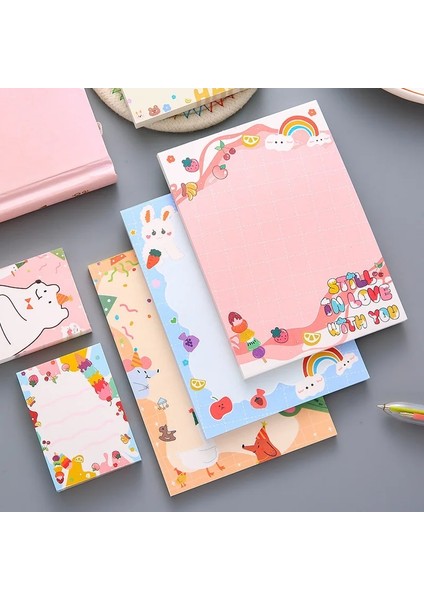 Kale Stili Yisuremia Kawaii Sevgiliye Levhalar Bloknotlar Not Kağıdı Mesaj Sevimli Dekoratif Not Defteri Ofis Okul Kırtasiye Malzemeleri (Yurt Dışından) fiyatları