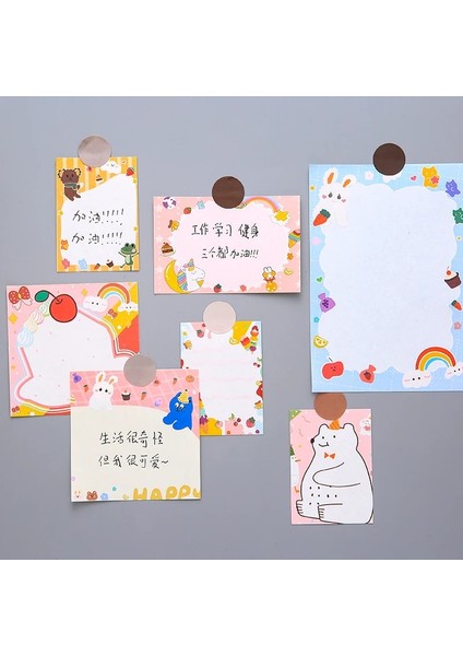 Kale Stili Yisuremia Kawaii Sevgiliye Levhalar Bloknotlar Not Kağıdı Mesaj Sevimli Dekoratif Not Defteri Ofis Okul Kırtasiye Malzemeleri (Yurt Dışından) fırsatları