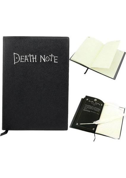 Sadece Kalem Stili Anime Death Note Defter Seti Deri Dergi Koleksiyon Death Note Defter Okul Büyük Anime Tema Yazma Dergisi (Yurt Dışından) modelleri