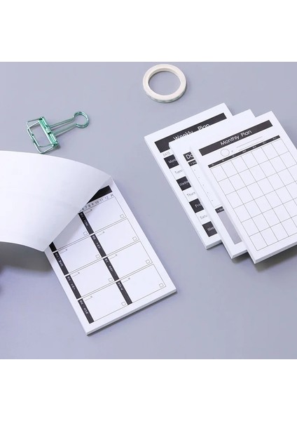 Aylık Plan 2 Stili 1 Paket Yaratıcı Çalışma ve Çalışma Planı Kraft Kağıt Bloknot Kawaii Kırtasiye Ofis Aksesuarı Okul Malzemeleri Yapılacaklar Listesi (Yurt Dışından) fırsatları