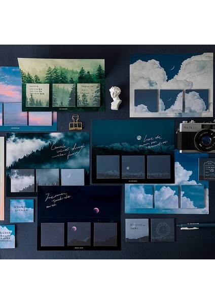 W Stili 60 Sheetspack Yıldız Ay Orman Teması Sevimli Bloknot Etiketler Çıkartması Yapışkan Notlar Scrapbooking Diy Kawaii Not Defteri Günlüğü (Yurt Dışından) fiyatları