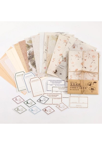 Bir Stil Dimeets Malzeme Kağıt Kahve ve Çay Posta Damgası Ins Dekoratif Kağıt Dıy Scrapbooking Bookmark Günlük Tutma Okul Kırtasiye (Yurt Dışından)