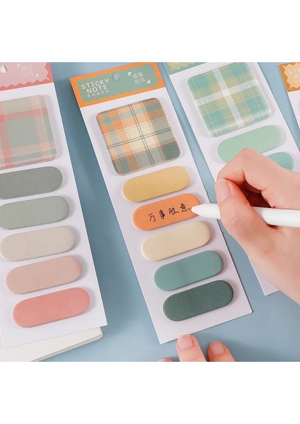 Bir Stil Eetspack Sevimli Bloknot Renkli Yapışkan Notlar Kırtasiye Planlayıcısı Etiketler Kawaii Defterler Ofis Okul Mesaj Malzemeleri (Yurt Dışından)