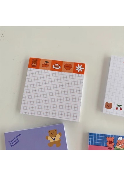 1 Adet 50 Yaprak E Stili 50 Yaprak Kore Kağıt Joy Bear Planlayıcısı Yapışkan Notlar Kawaii Kırtasiye Sevimli Bloknot Not Defteri Ofis Mesaj Bırakın Ofis Malzemeleri (Yurt Dışından)