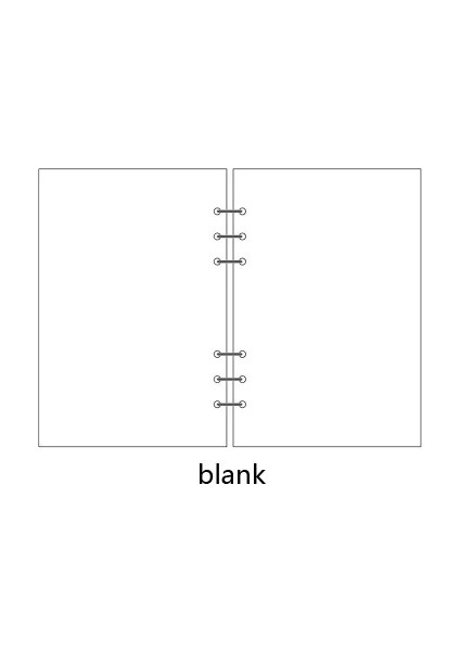 Boş Stil A6 Basit Stil Saydam Mat Bağlayıcı Gevşek Kayış Gevşek Yaprak Iç Çekirdek A6 A7 Dizüstü Günlüğü A5 Planlayıcısı Ofis Malzemeleri (Yurt Dışından)