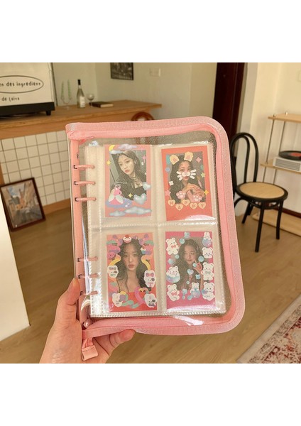 Sarı Stil A6 Mınkys A5 A6 Fermuar Bağlayıcı Fotoğraflı Kitap Kartpostal Toplamak Organizatör Dergi Defteri Witleeves Okul Kırtasiye (Yurt Dışından)
