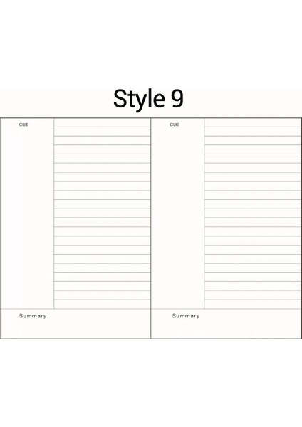 Stil9 Stili A5 A5 A6 Gevşek Yaprak Defter Dolum Spiral Bağlayıcı Iç Sayfa Günlüğü Haftalık Aylık Planlayıcı Yapılacaklar Listesi Çizgi Nokta Izgara Kağıdın Içinde (Yurt Dışından)