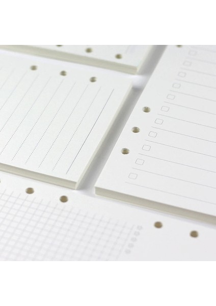 Aylık Plan Stili A6 45 Yaprak A5 A6A7 Gevşek Yaprak Defter Dolum Spiral Cilt Iç Sayfa Haftalık Aylık Yapılacak Çizgi Nokta Izgara Içi Kağıt Kırtasiye (Yurt Dışından)