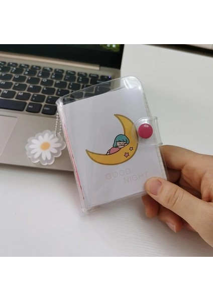 1 Mavi Stili Ayarla 3 Delik Mini Pvc Gevşek Yaprak Günlüğü Yenı Şeffaf Cep Küçük Dergi Gezgin Dizüstü Sevimli Karikatür Dıy Planlayıcısı Seti (Yurt Dışından)
