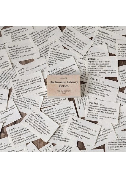 B Tarzı Journamm Sözlük Kütüphane Serisi Malzeme Kağıt Scrapbooking Kartı Günlük Tutma Projesi Dıy Retro Arka Plan Kağıdı (Yurt Dışından)