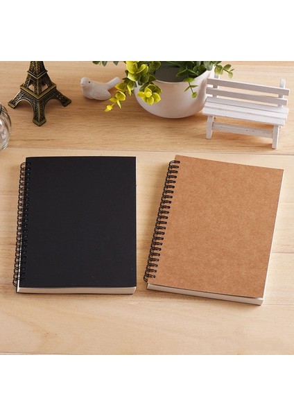Haki-Beyaz Iç Stil Sevimli Küçük Sketchbook Notebook Çizim Boyama Grafiti Yumuşak Kapak Siyah Kağıt Kroki Günlüğü Kitap Bloknot Ofis Okul (Yurt Dışından)
