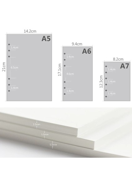 Mor Çizgi Stili A7 45 Yaprak A5 A6A7 Gevşek Yaprak Defter Dolum Spiral Cilt Iç Sayfa Haftalık Aylık Yapılacak Çizgi Nokta Izgara Içi Kağıt Kırtasiye (Yurt Dışından)