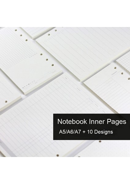 Mor Çizgi Stili A7 45 Yaprak A5 A6A7 Gevşek Yaprak Defter Dolum Spiral Cilt Iç Sayfa Haftalık Aylık Yapılacak Çizgi Nokta Izgara Içi Kağıt Kırtasiye (Yurt Dışından)