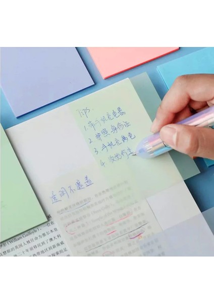 50 Adet Açık Menekşe Tarzı Şeffaf Eets S M L Boyutu Bloknot Imi Işaretleyici Memo Sticker Kağıt Ofis Okul Malzemeleri (Yurt Dışından) indirimleri